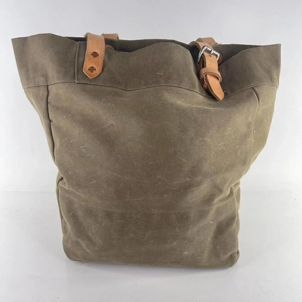 Colsen Keane leather bag Charlotte Olive Green Canvas tote should Handbag bag - Picture 2 of 9